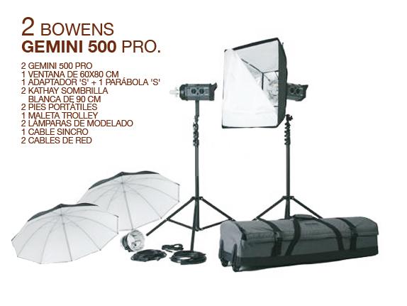 EQUIPO DE ILUMINACIÓN BOWENS COMPLETO