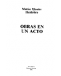 Obras en un acto. I: Crimen. El desconfiado. Prodigioso. Una botella. El celoso y su enamorada. Espejo de avaricia. Pedr