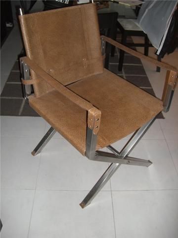 silla de director en cuero