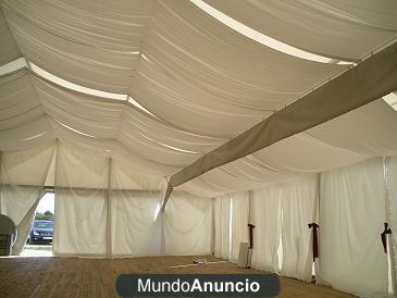 Velum para carpa de 15x25 metros.