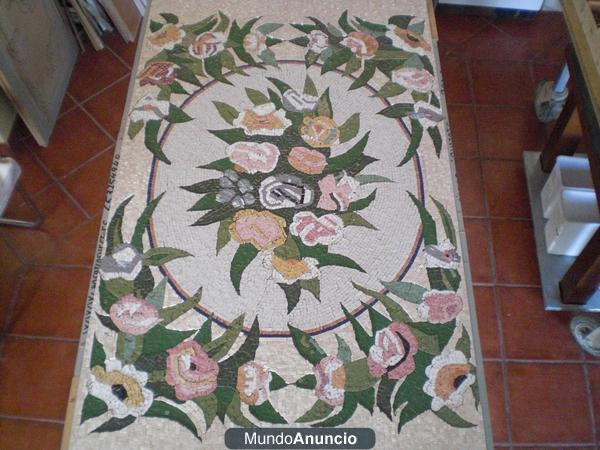 TAPA  EN MOSAICO  PARA  MESA DE PORCHE O JARDIN