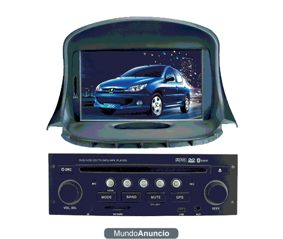 Peugeot 206 Dvd Gps Tdt Bluetooth