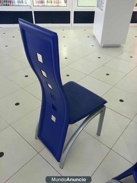 Sillas Ergonomicas Modernas de Lujo Azul - Liquidacion Muebles Negocio y Hogar