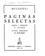 Páginas selectas de Multatuli. ---  Tierra y Libertad, 1947, París.