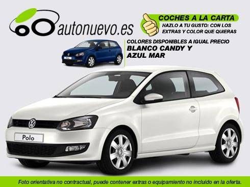 Volkswagen Polo Advance 1.4 85CV DSG 7vel. Blanco o Azul Mar. Nuevo.Nacional.