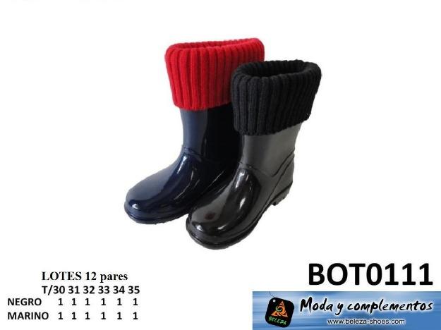 Botas de agua para niños en oferta liquidación