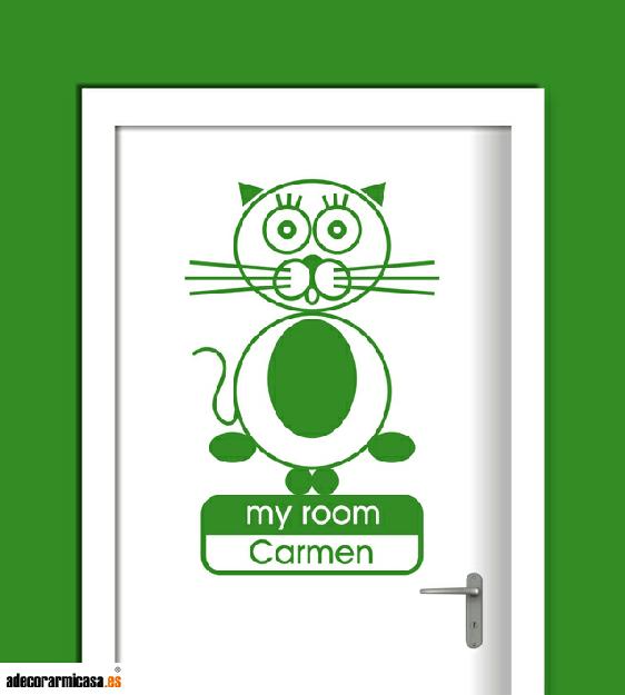 Gatuca My Room Vinilo decorativo infantil