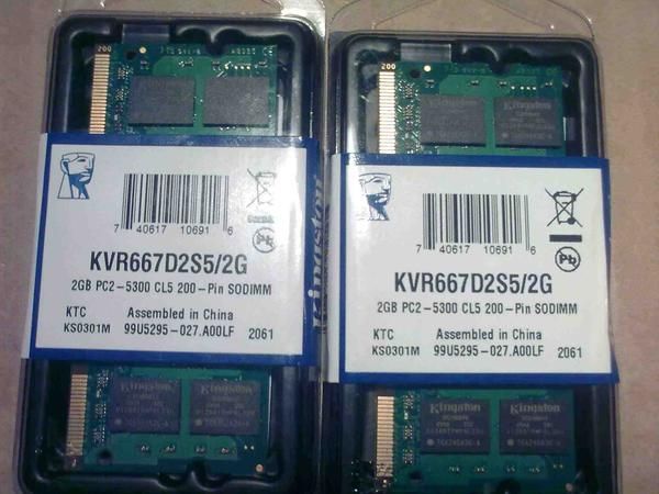 Memoria Ram Kingston 2GB KVR667D2S5