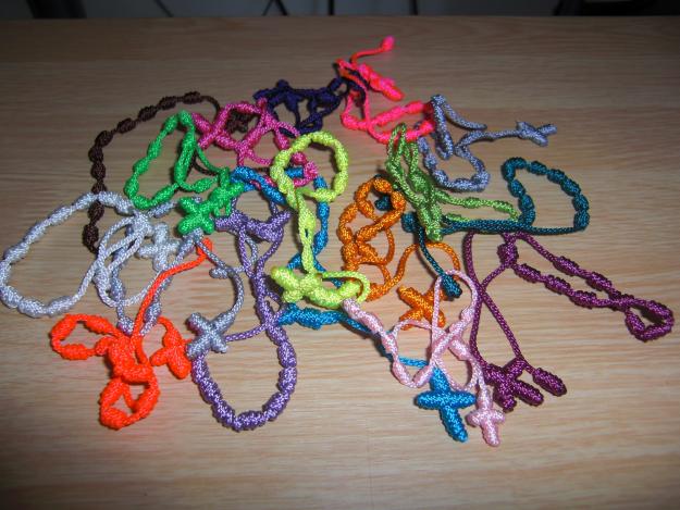 Pulseras decenario Colombianas originales con hilo de Terlenca