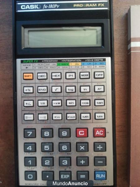 Calculadora científica CASIO program FX-180Pv