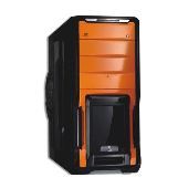 Torre atx ca-0220 ms-tech negra/naranja