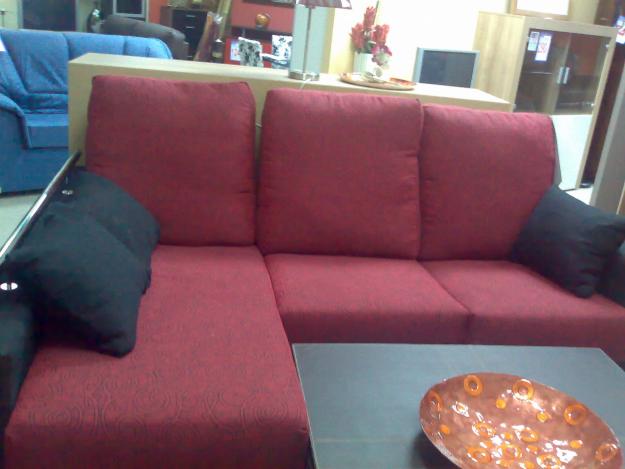 sofa cheslonge tres plazas nueva