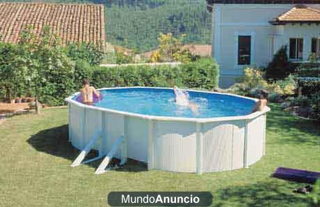 piscina desmontable ovalada de 610x375x120 cm. gre.