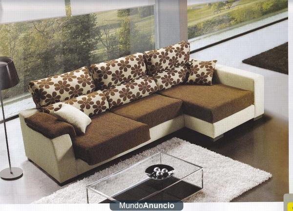 sofa cheslong nuevo a elegir color