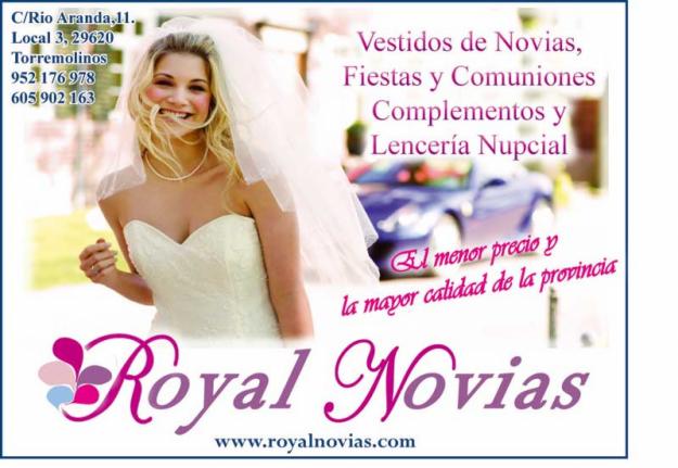 Vestidos de novias, fiesta, comunion y complementos