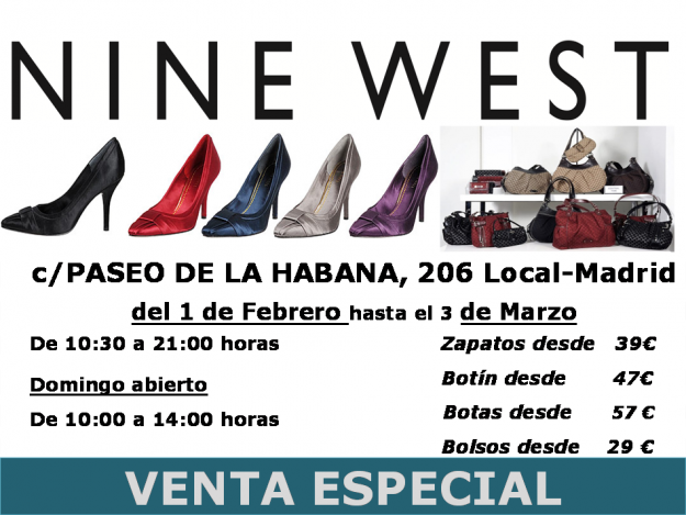 Venta especial nine west