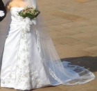 Vendo Vestido de Novia Diseño Exclusivo 2008 blanco con pedrería en plata. - mejor precio | unprecio.es