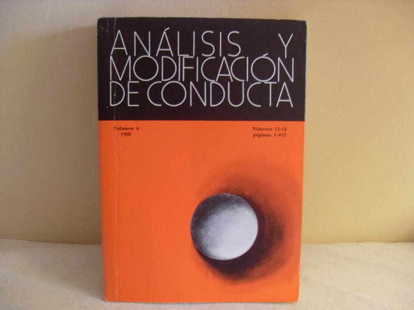 Análisis y modificación de conducta (Varios)