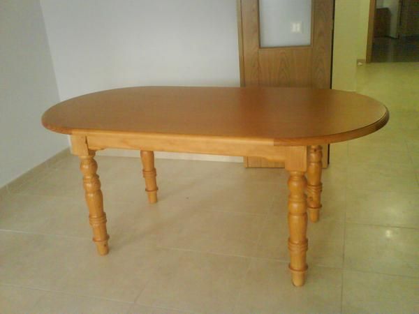 mesa de comedor de madera para 6 sillas