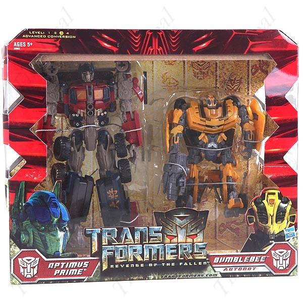 Pack Transformers Autobot Optimus prime y Bumblebee Figura de acción.