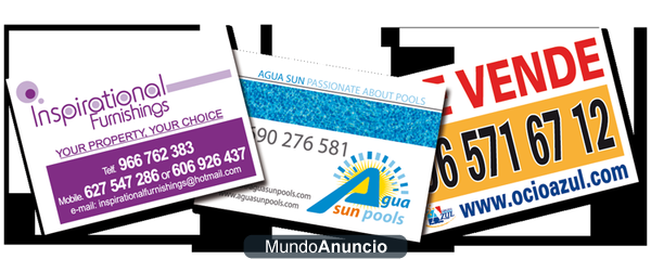 Carteles PVC \